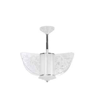 Candelabru Swallows Clear Crystal Chrome Finish Lalique