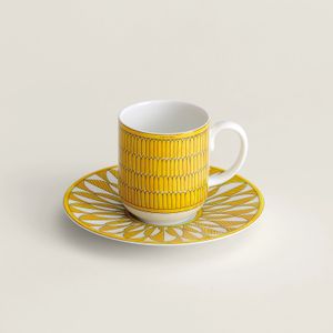 Set 2 Cesti pentru cafea cu farfurie Soleil d'Hermes