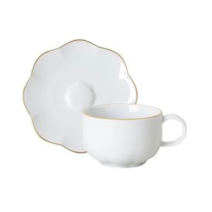 Set 6 Cesti Cu Farfurii Espresso Sonetto Oro Rosenthal