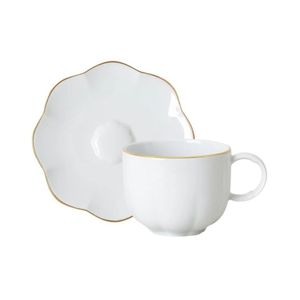 Set 6 Cesti Cu Farfurii Combi Sonetto Oro Rosenthal